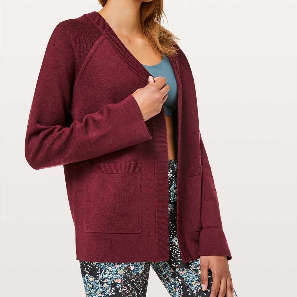 Lululemon Reverse Me Wrap sweater Cardigan